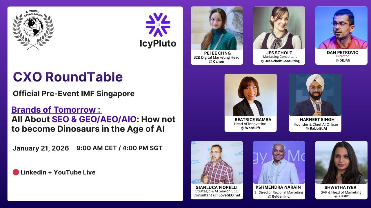 Brands of Tomorrow - All about SEO, GEO / AEO / AIO : How not to become dinosaurs in the Age of AI